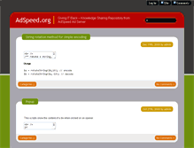 Tablet Screenshot of adspeed.org